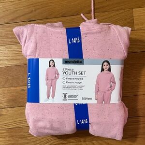 Mondetta Youth Pink Fleece Pajama Set